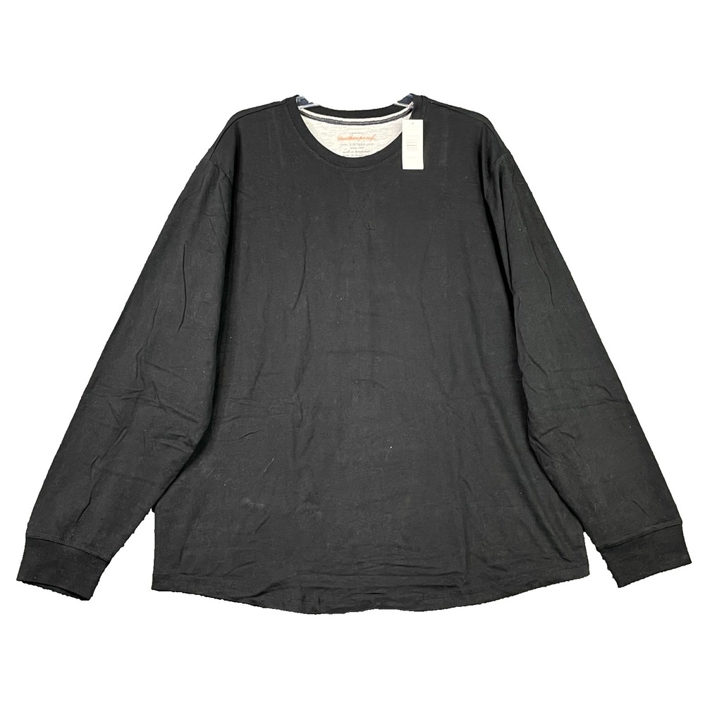 Weatherproof Vintage T Shirt Mens 2XL Black Streetwear Skate‎ Crew Neck Pullover